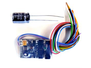 ZIMO MX635V H0-Decoder 1,8A, 10 FU-Ausgänge, mit Niederspannung 1,5V, 25x15x4,7mm