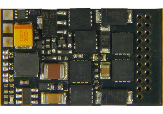 ZIMO MX676VD Hochleistungs-Funktions-Decoder, 26x15x3,5mm, 1,8A, 8 Fu-Ausgänge, NiederspA. | Bild 2