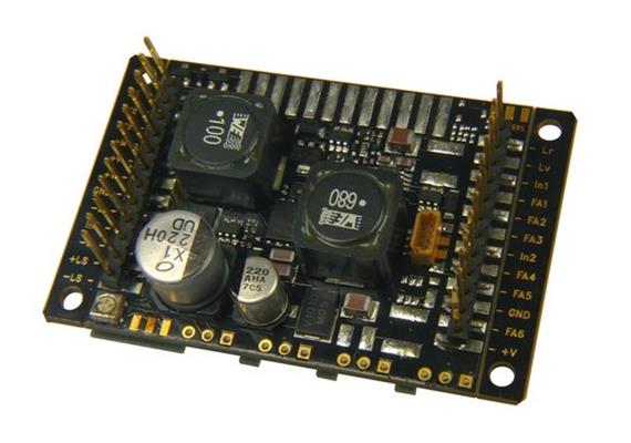 ZIMO MX695LS Großbahn-Sound-Decoder, 5A, 8 Fu-Ausgänge, 24 Stifte