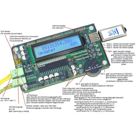 ZIMO MXULFA Update-Gerät mit Display-Anzeige für ZIMO-Decoder