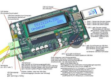 ZIMO MXULFA Update-Gerät mit Display-Anzeige für ZIMO-Decoder