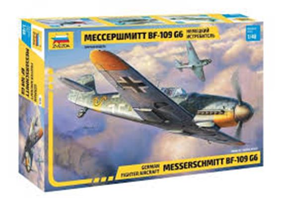 Zvezda 4816 Messerschmitt Me Bf 109 G-6 · mit Swiss Air Force Decals · Maßstab 1:48 | Bild 1